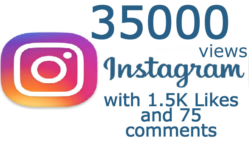 1120730K Instagram Video Views with 1K Likes & 30 random or custom Comments real and Non Drop