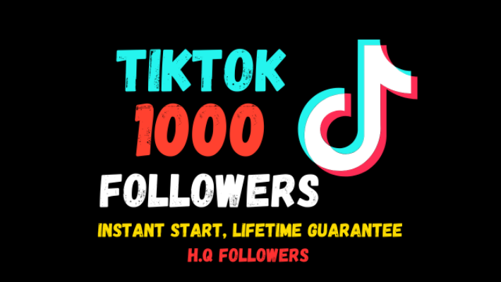 11976Provide 1000 tiktok followers real, active user, high quality ,nondrop, lifetime guaranteed