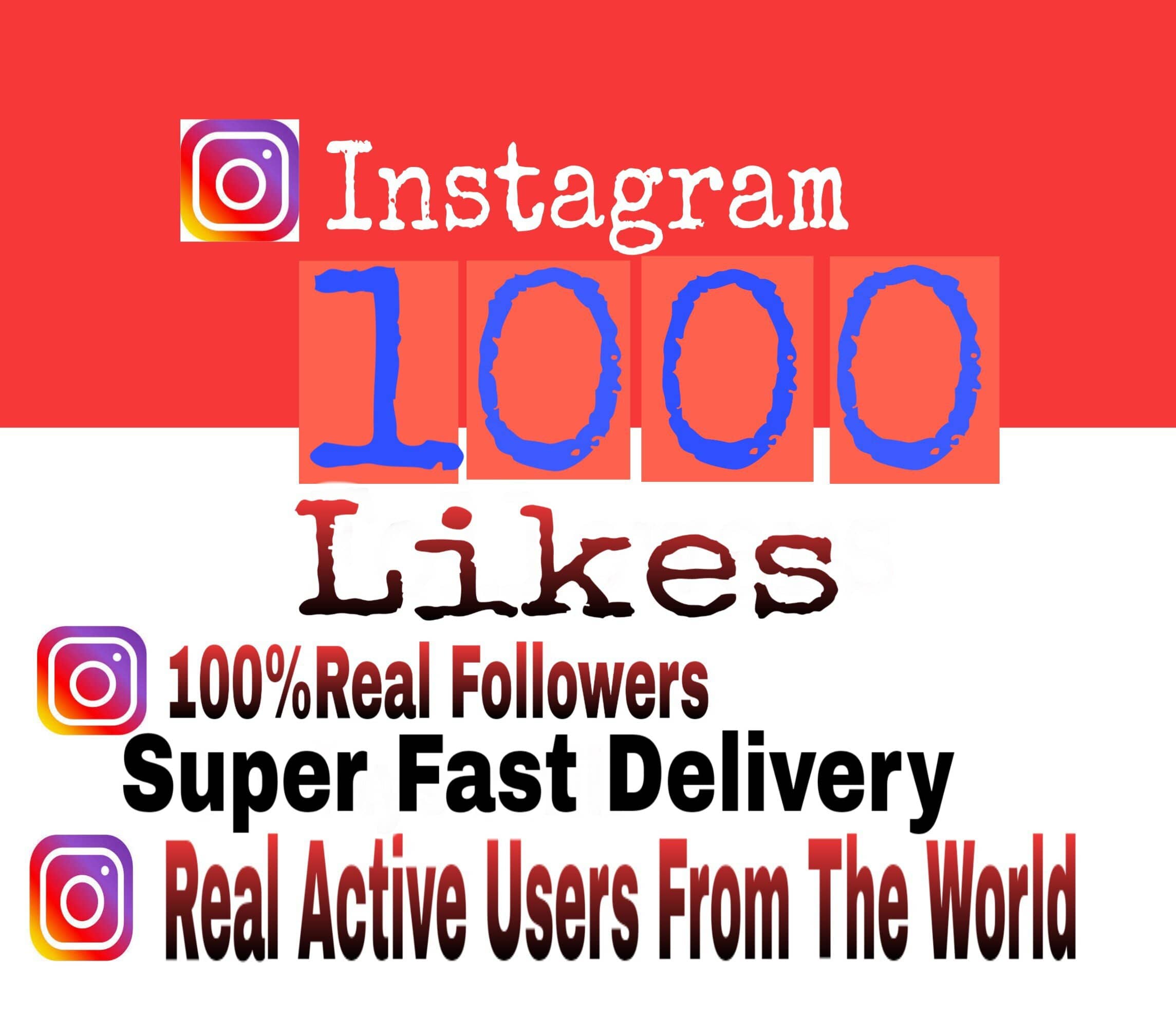 6059I Will give you add 1000+ Instagram likes 100% Non Drop Guaranteed ( super fast deliver)