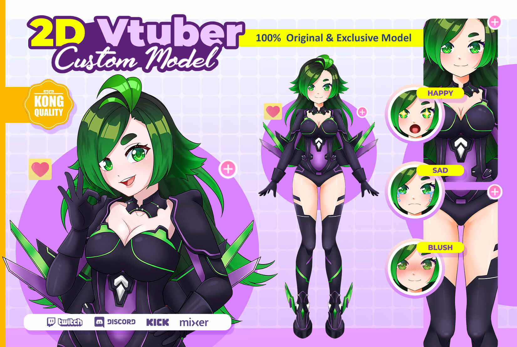 35625I will create express custom high quality vtuber model commissions, live2d with rigging