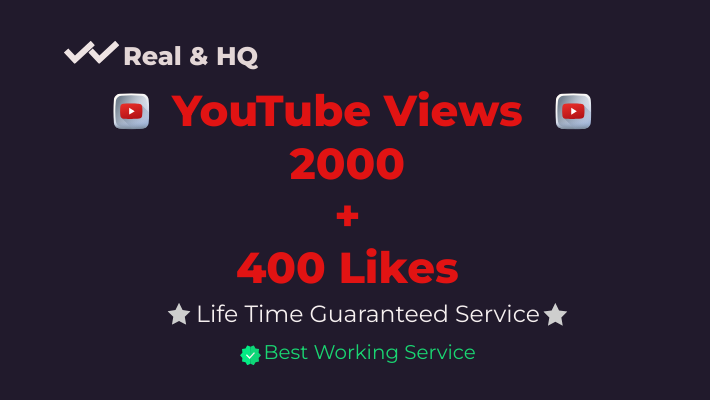 34638Real & High Quality YouTube Non drop 4000 Views with 800 Non drop Likes