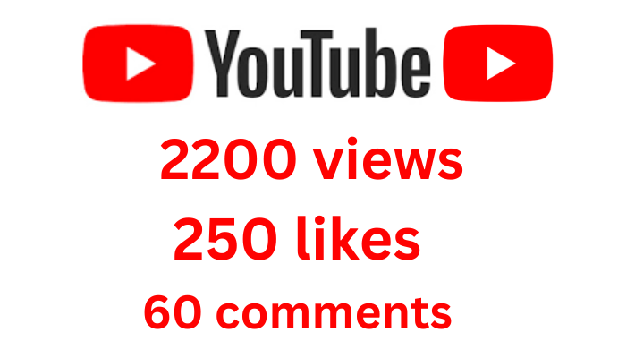 61509You will get 2000+Youtube Views, Youtube Promotion, Youtube Marketing, Youtube Growth