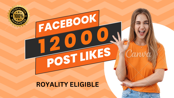 10711I will provide you 12000 FACEBOOK post likes .