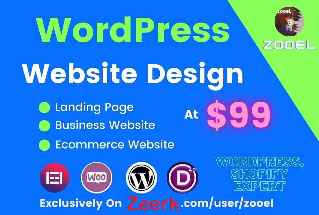 6350I'll create a custom responsive landing page for your WordPress website