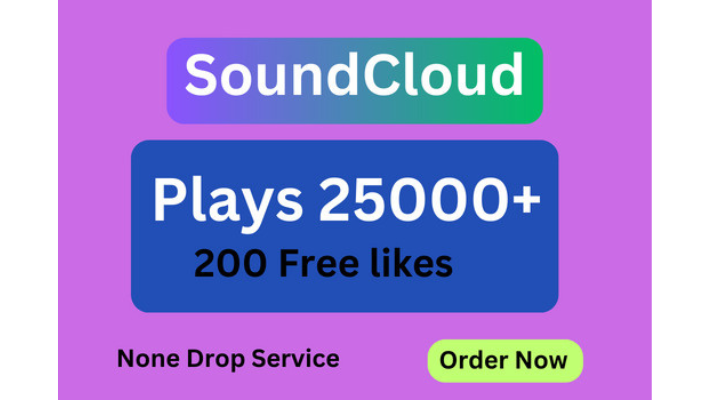 11436I will Send 25,000 SoundCloud Plays Non-Drop service