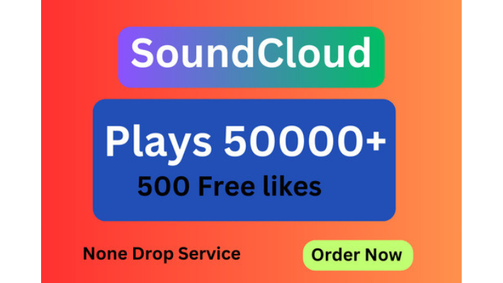 11451Send you 50,000+ SoundCloud Plays and 500+ likes Non-Drop service.