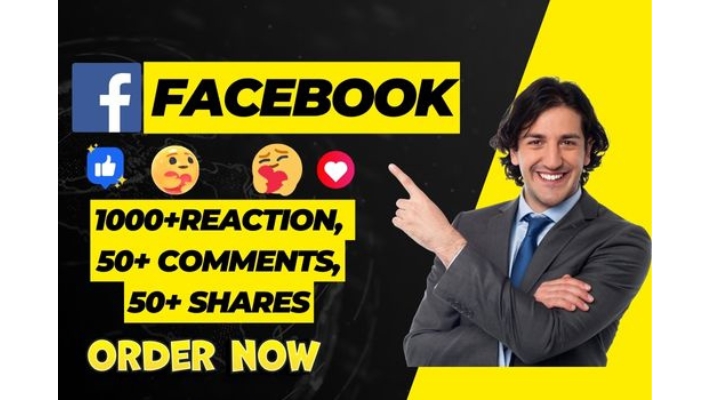 12322I will give you 1000+ Reaction, 50+ Comments, and 50+ Shares on Facebook post– Refill Guaranteed!