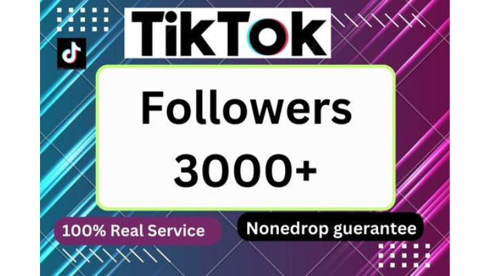 11844I will send you 3000+ TikTok followers 100% real and organic service