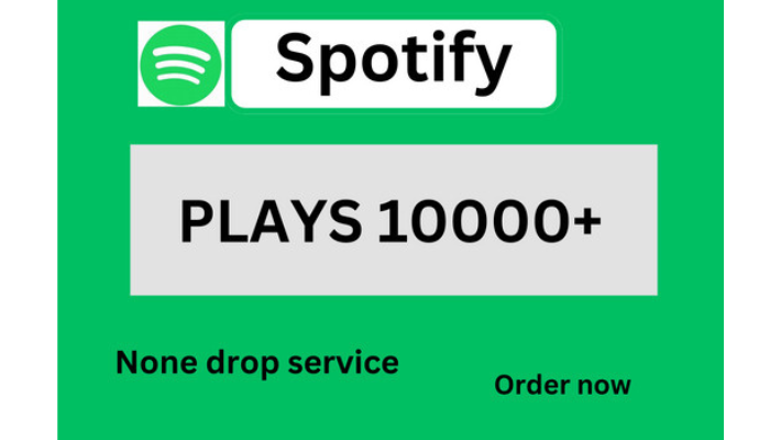 11855I will send you 10,000+ Spotify Organic Plays which is 100% real & lifetime Guaranteed