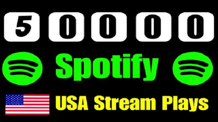 7309provide 50,000 to 52,000 Spotify USA Plays from TIER 1 countries, Real and active users, and Royalties Eligible permanent guaranteed