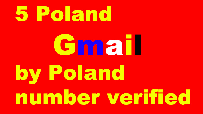 7014I give you 5 Thailand Gmail by Thailand number verified. Safe account.