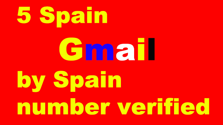 7060I give you 5 Thailand Gmail by Thailand number verified. Safe account.