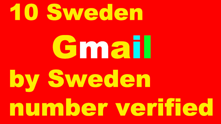 7064I give you 5 Thailand Gmail by Thailand number verified. Safe account.