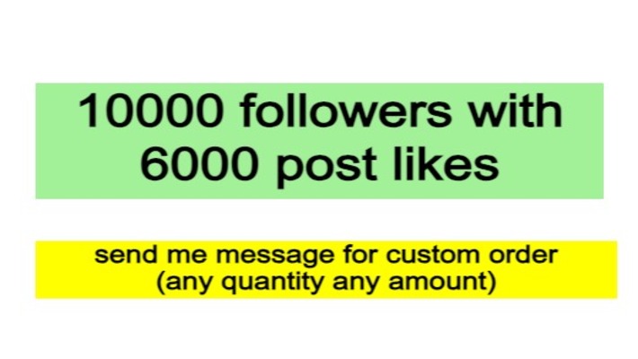 592910,000 Instagram followers with 5000 Instagram post Likes