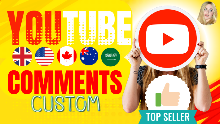 7642I will provide 50 YouTube custom comments for your business promotion from real IPs and real accounts in the UK, USA, Australia, Saudi Arabia, Canada, and worldwide.