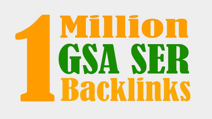 109611 Million High Quality GSA SER Backlinks For Multi-Tiered Link Building