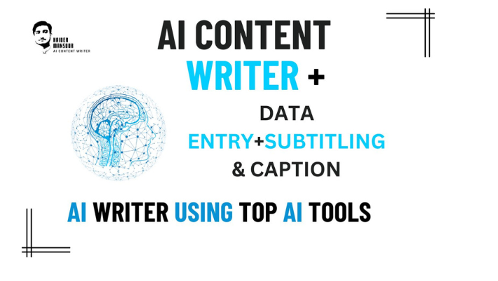 17317Content Writer, Data Entry, Copy paste,Subtitle , Humanise Ai Content