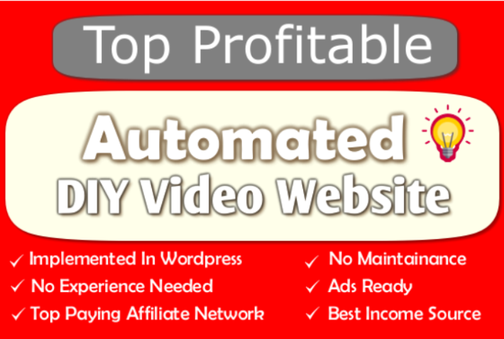 13343100% Automated DIY Website – Top Profitable Niche – Huge Potential – Newbie Friendly Website – Easy to Manage