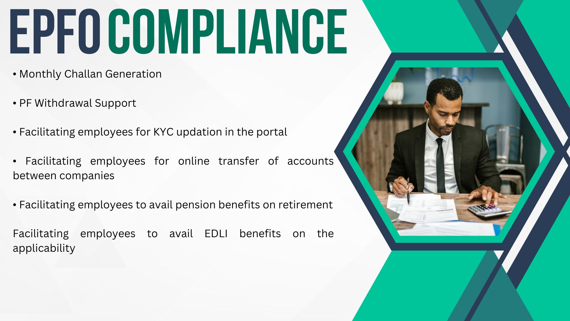 30229I will offering affordable statutory compliance services for pf, esic, and pt needs (service's)