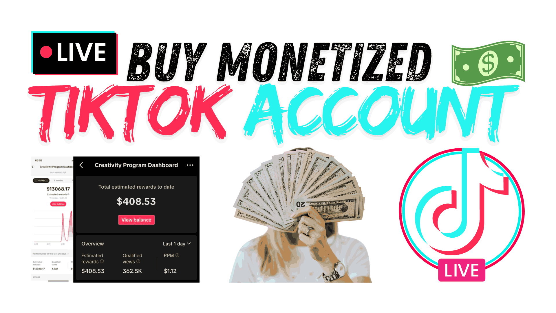 27072Get 100% Monetized TikTok Account with Live Option Enabled – Ready to Earn!