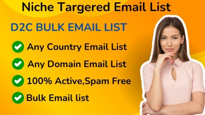 28285I will do niche targeted email list, b2b, bulk email for email marketing