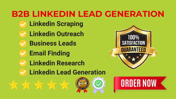 44268I will do targeted linkedIn leads, b2b lead generation, and linkedIn scraping