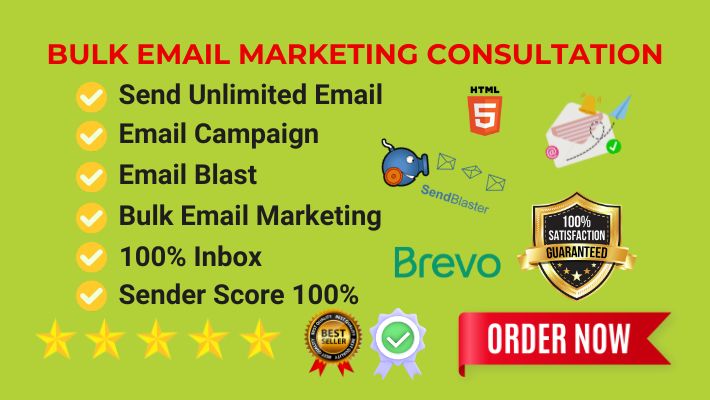 44187I Will send bulk email marketing with HTML templates, email campaigns, email blast