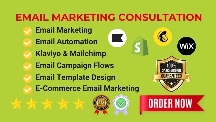 44255I will setup e-commerce email marketing Klaviyo or Mailchimp Flows, Campaign