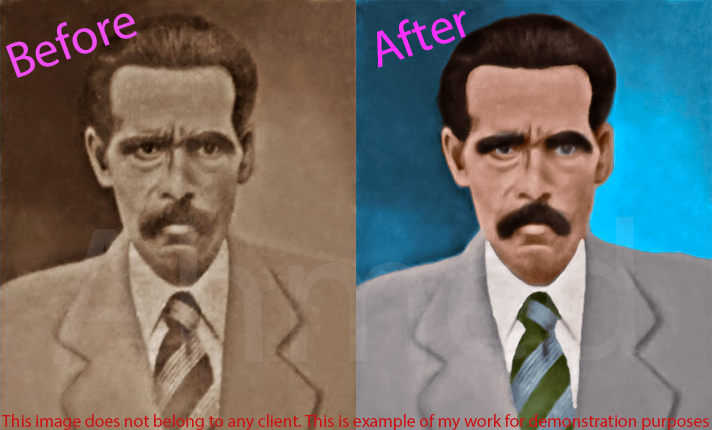 71556I will provide professional photo restoration and colorization