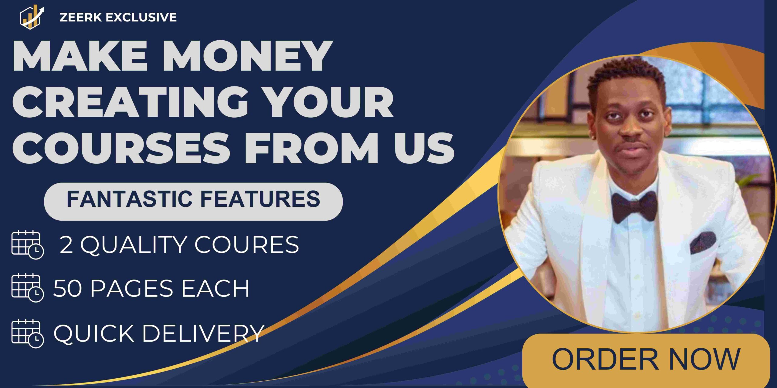 69944I Will Create 2 Quality Courses To Sell And You Make Money