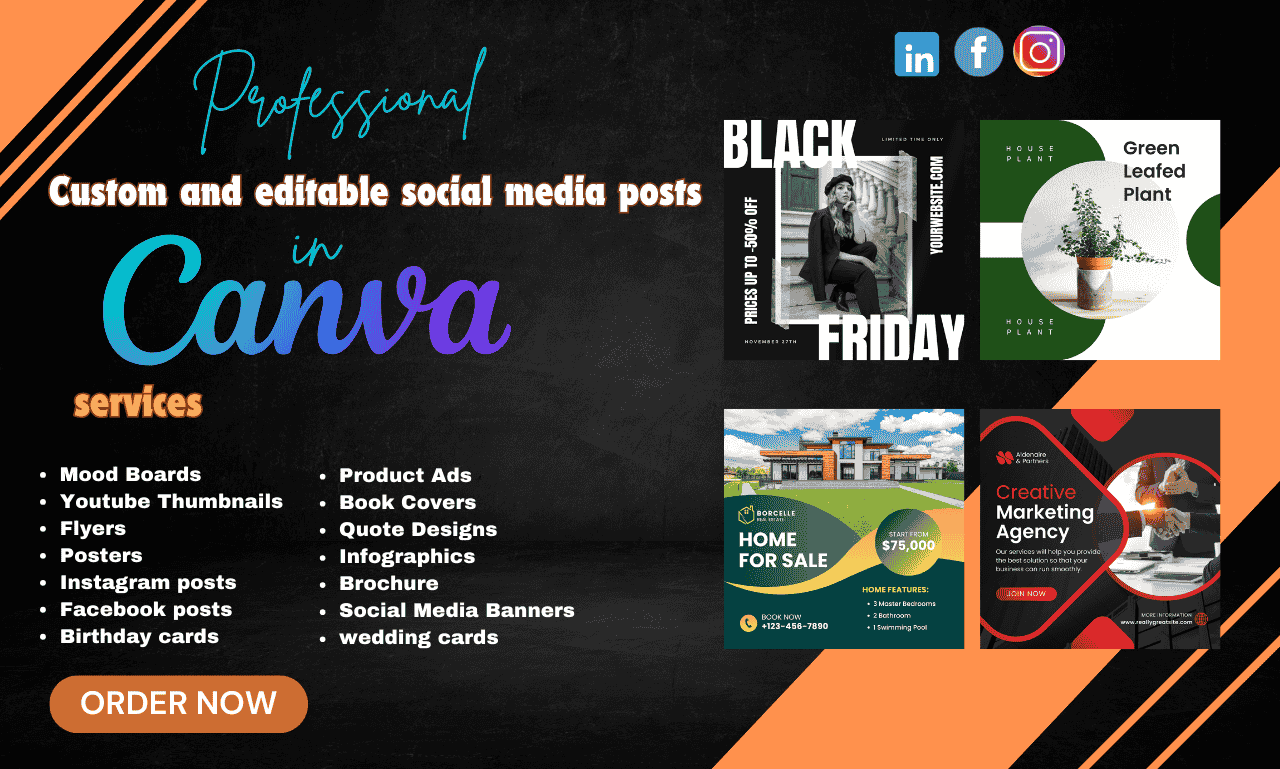 71586I will design social media templates, posters, and anything in canva