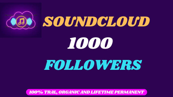 71617provide 1000 SoundCloud organic followers, Non-drop and lifetime permanent