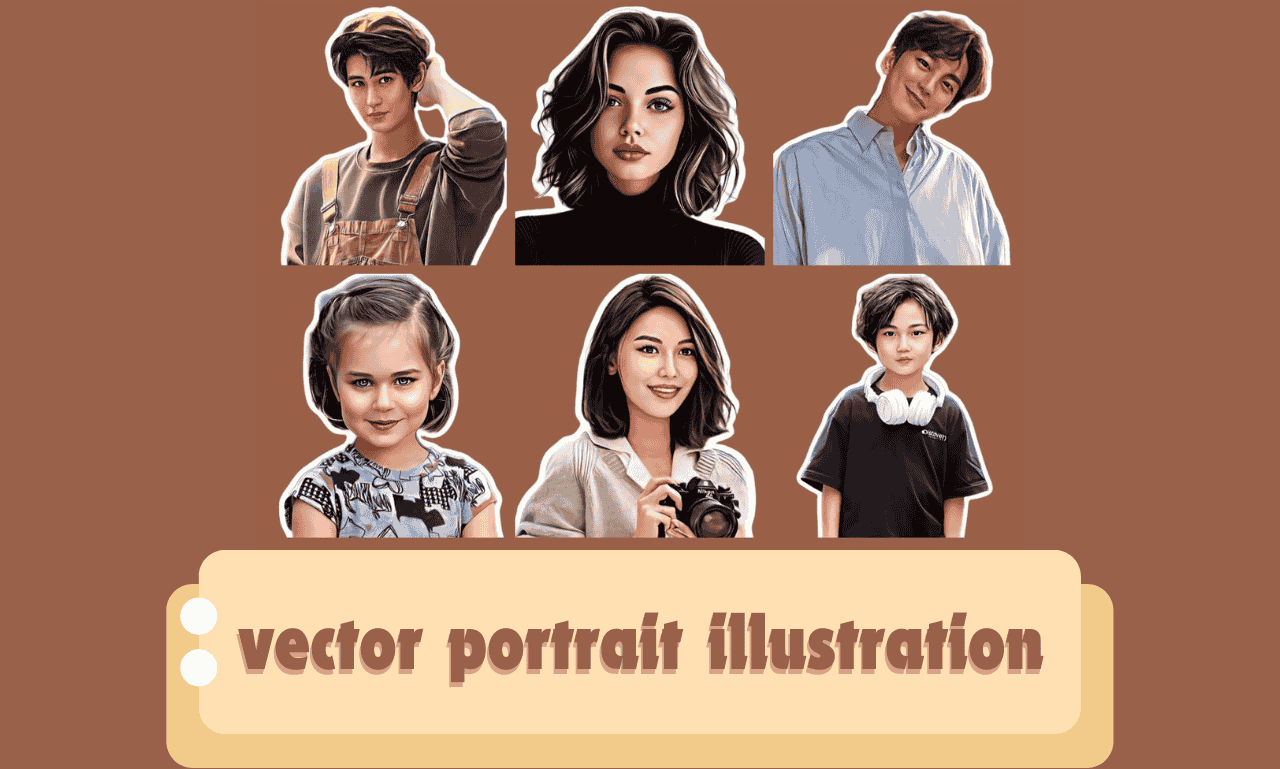 71574I'LL turn your image into vector portrait illustration