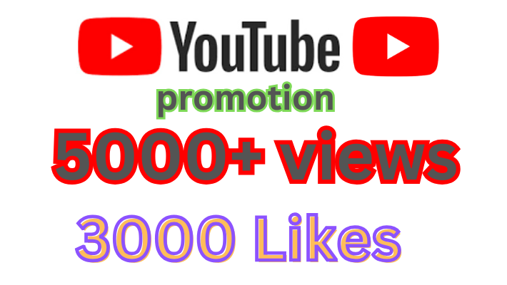 94161You will get Organic 3000 youtube views and 1k youtube 400 likes, youtube video view grow