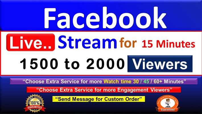 85934You will get 100k Facebook video view