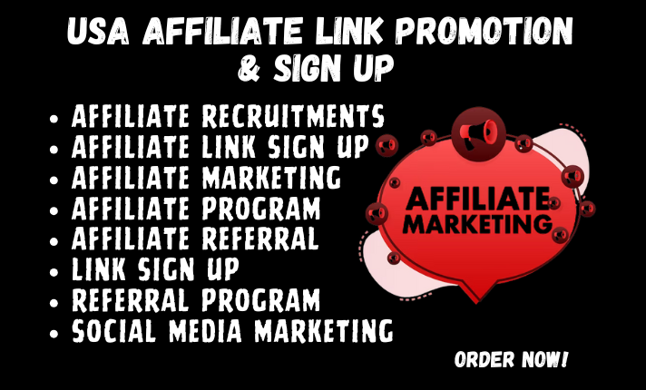 86187I will do referral affiliate link sign up affiliate link promotion members recruitment