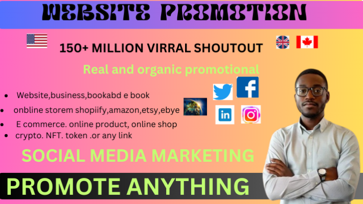 83995I will promote your website Amazon product business online store book blog or any link