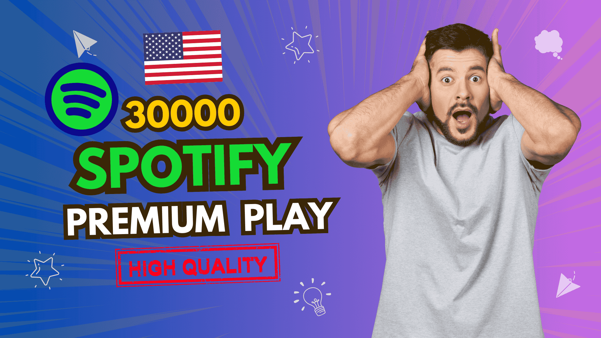191627Get 5,000 Real Spotify Plays from USA & UK | Organic Promotion