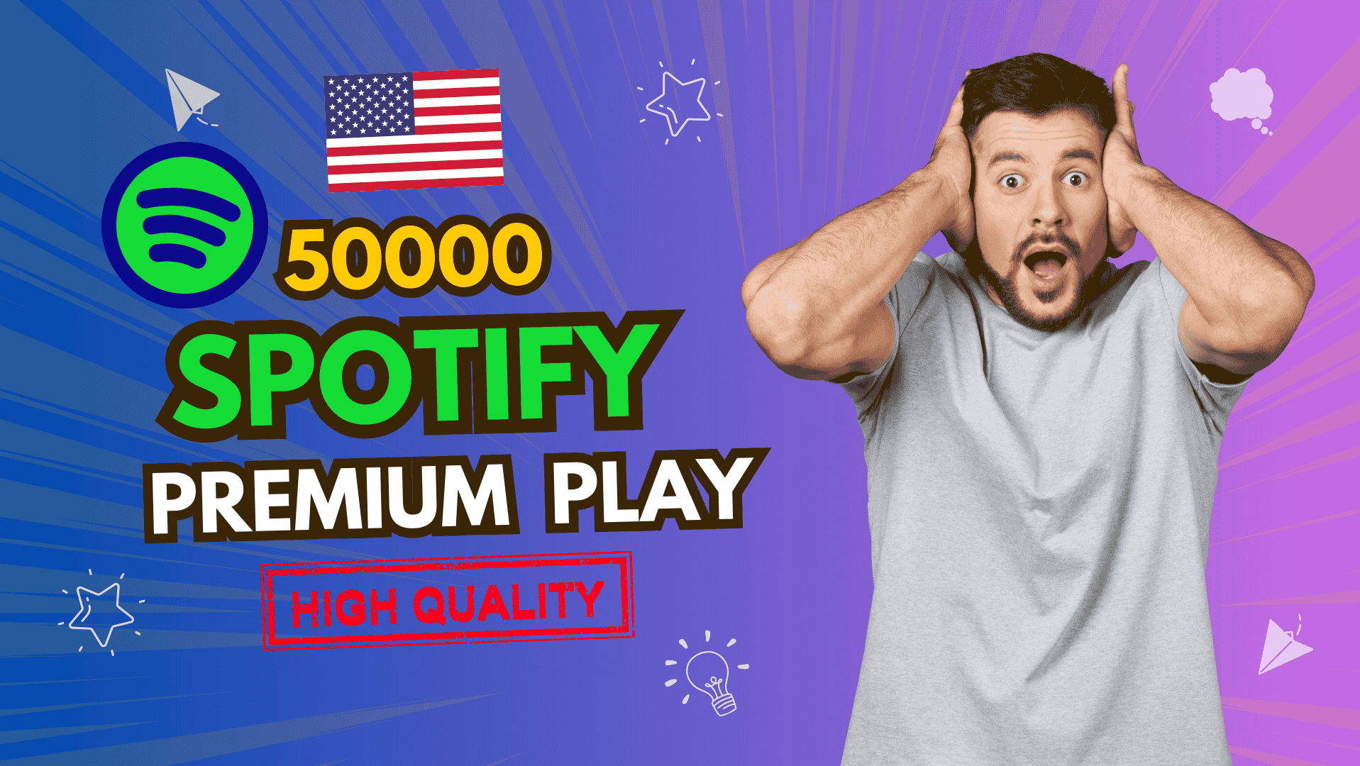 191626Get 5,000 Real Spotify Plays from USA & UK | Organic Promotion