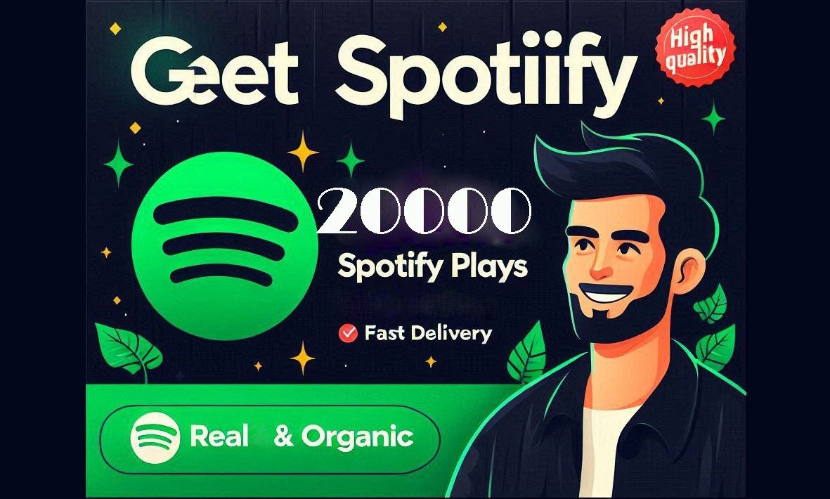 188845Send 30000 Spotify Stream Premium Plays,TIER 1 countries HQ and Royalties Eligible, lifetime guaranteed.