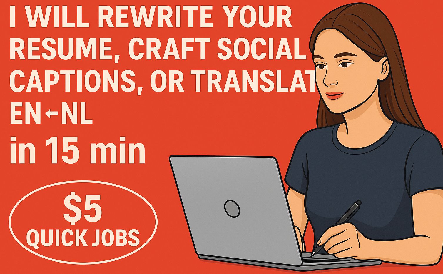 198700“I will rewrite your resume, craft social captions, or translate EN<>NL in 15 min”