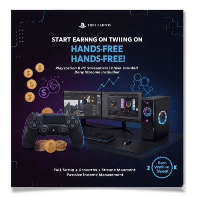 184740I Will Help You Build a Twitch Channel That Earns From PlayStation and PC Gaming Streams