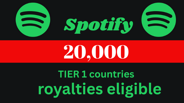 189473get 20,000 to 22,000 Spotify Organic Plays from TIER 1 countries, Real and active users with real and organic Spotify plays to boost your track