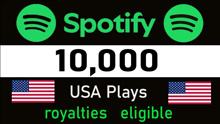 189210I will Deliver 40,000 Spotify Plays Form TIER 1 countries HQ Account Royalties Eligible lifetime gourantee.