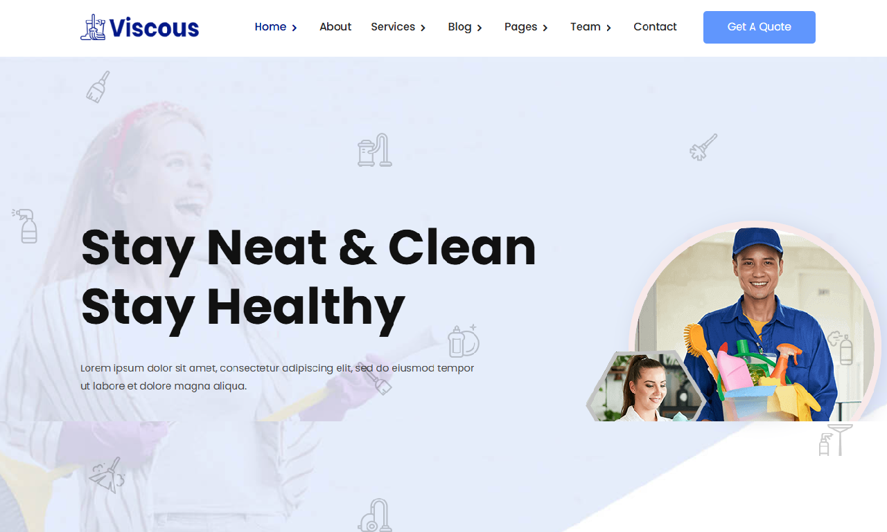186235I will design cleaning website, booking koala, house cleaning website, office cleaning website with WordPress  using elementor page builder