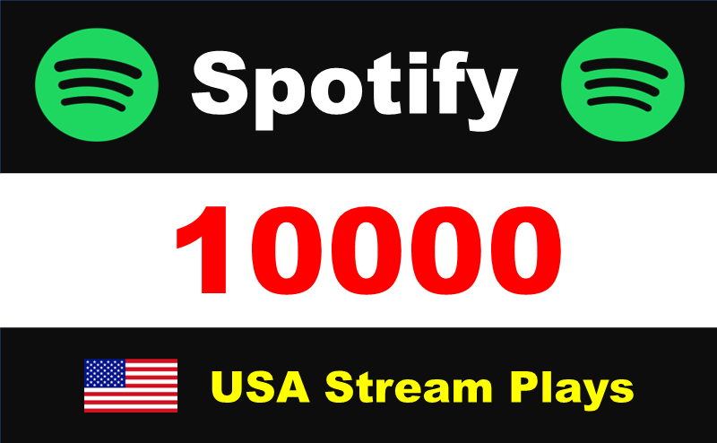 188611I Will Deliver 10,000 to 12,000Spotify Plays From TIER 1 Countries HQ Account Royalties Eligible lifetime guarantee.