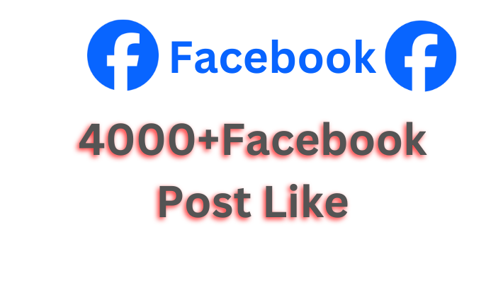 188666You Will Get Organic Facebook Promotion 4000+Facebook Post Like