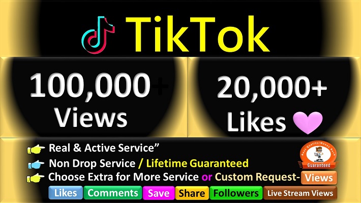232999Promote 50,000+ TikTok Video Viewers & 10,000+ Likes From HQ Real Active Users Guaranteed
