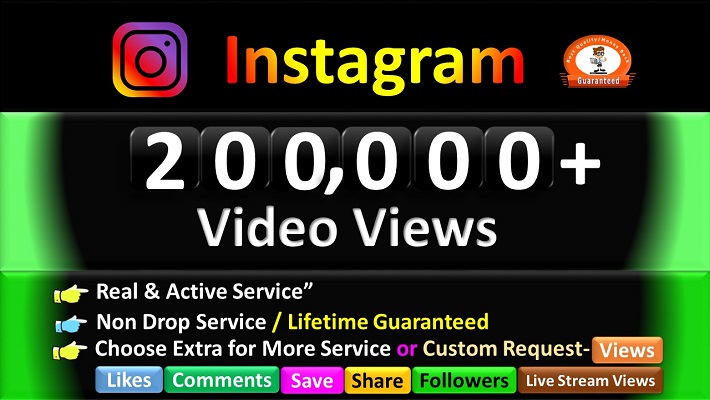 239359Promote 200,000+ Instagram Video Viewers  From HQ Real Active Users & 100% Permanent Guaranteed