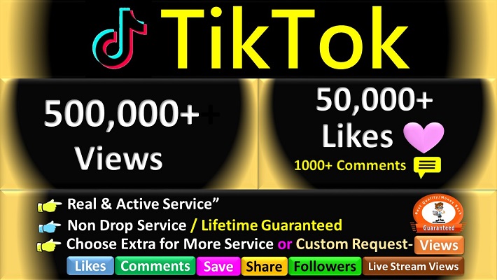 233000Promote 50,000+ TikTok Video Viewers & 10,000+ Likes From HQ Real Active Users Guaranteed